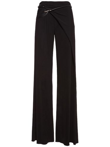 Jersey Mid Rise Wrap Wide Pants - TOM FORD - Modalova