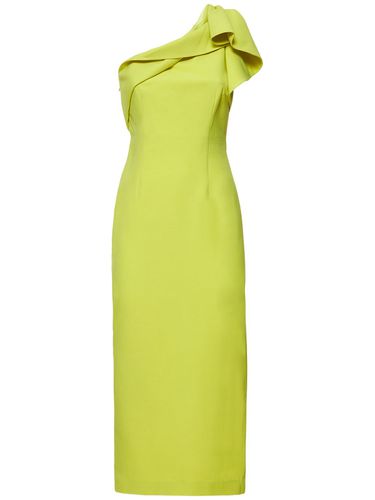 Asymmetric Silk & Wool Midi Dress - ROLAND MOURET - Modalova