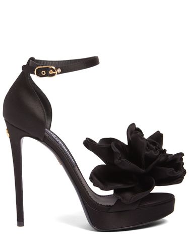 Mm Keira Satin Platform Sandals - DOLCE & GABBANA - Modalova