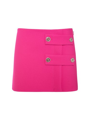 Cavalry Twill Mini Skirt - VERSACE - Modalova