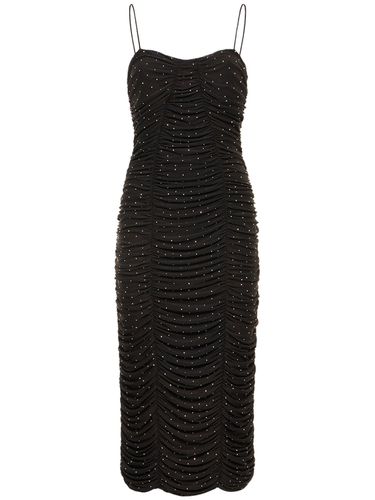 Embellished Mesh Midi Dress - ROTATE - Modalova