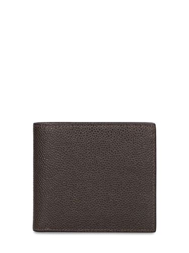 Grained Leather Billfold Wallet - THOM BROWNE - Modalova