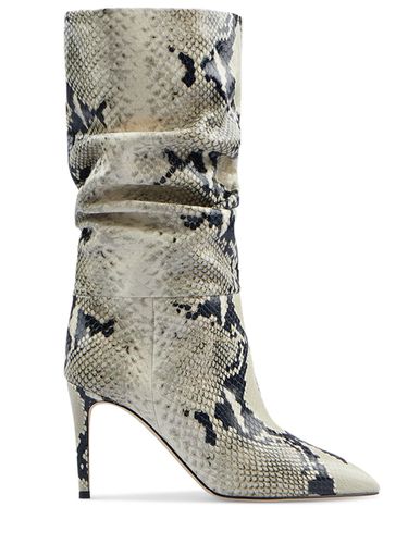 Mm Python Print Slouchy Leather Boots - PARIS TEXAS - Modalova