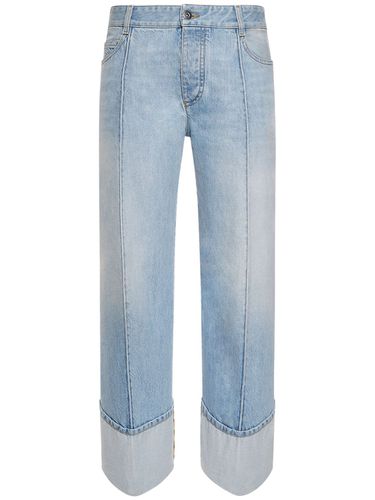 Curved Shape Light Bleached Denim Jeans - BOTTEGA VENETA - Modalova