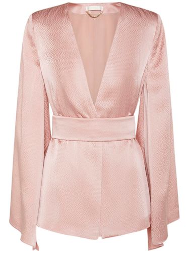 Occhi Textured Satin Top W/belt - MAX MARA - Modalova