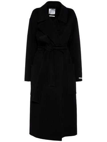 Cappotto Doppiopetto Veleno In Lana Con Cintura - SPORTMAX - Modalova