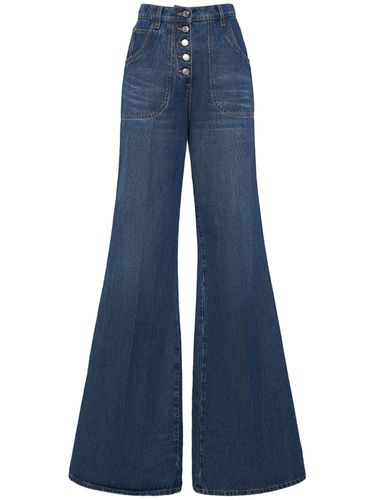 Embroidered Denim Flared Jeans - ETRO - Modalova