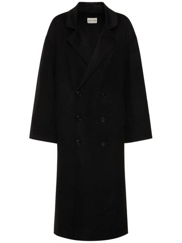 Borneo Double Breast Wool Long Coat - LOULOU STUDIO - Modalova