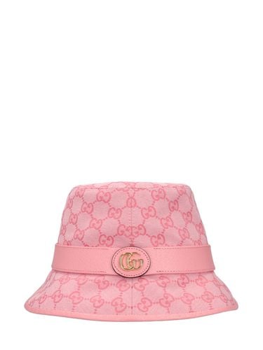 Gg Jago Cotton Blend Canvas Bucket Hat - GUCCI - Modalova