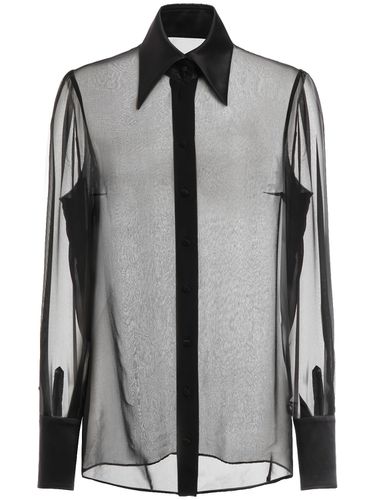 Sheer Silk Chiffon Shirt - DOLCE & GABBANA - Modalova