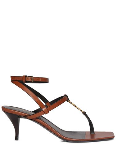 Mm Cassandra Leather Sandals - SAINT LAURENT - Modalova