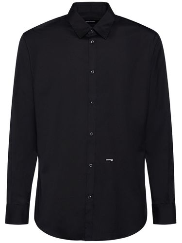 Camicia In Popeline Di Cotone Stretch - DSQUARED2 - Modalova