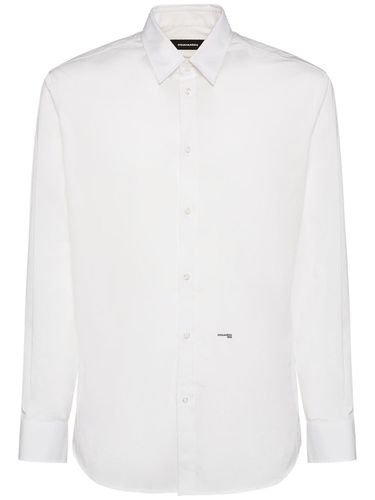 Stretch Cotton Poplin Shirt - DSQUARED2 - Modalova