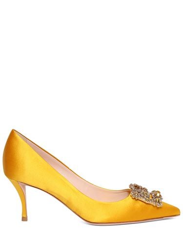 Mm Flower Crystal & Satin Pumps - ROGER VIVIER - Modalova