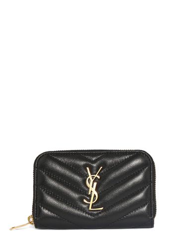 Cassandre Leather Zip Coin & Card Holder - SAINT LAURENT - Modalova