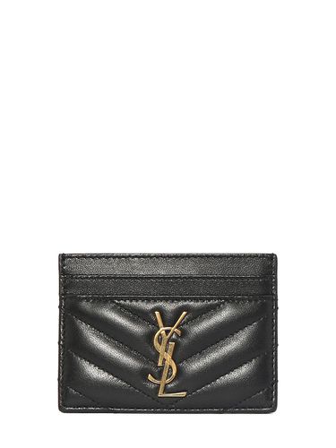 Cassandre Matelassé Leather Card Holder - SAINT LAURENT - Modalova