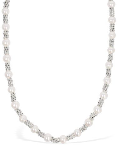 Double Wrap Faux Pearl Necklace - MAGDA BUTRYM - Modalova