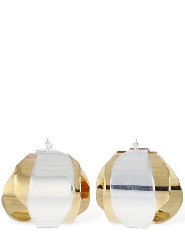 Bicolor Hoop Earrings - JIL SANDER - Modalova