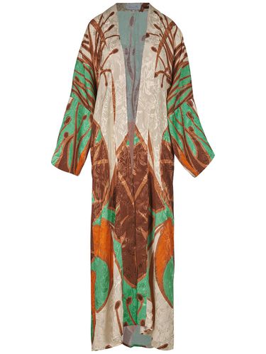 Tropical Pea Jacquard Kimono Dress - JOHANNA ORTIZ - Modalova