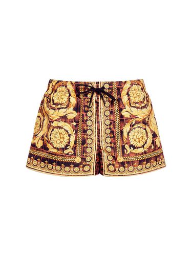 Cocco Barocco Printed Nylon Swim Shorts - VERSACE - Modalova