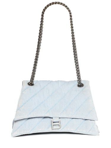 Medium Crush Quilted Cotton Chain Bag - BALENCIAGA - Modalova