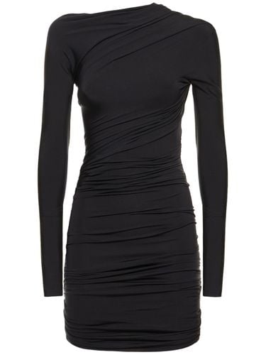 Twisted Cupro Blend Mini Dress - BALENCIAGA - Modalova