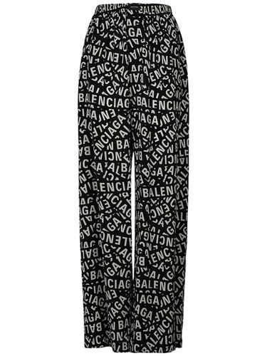 Cupro & Viscose Pajama Pants - BALENCIAGA - Modalova