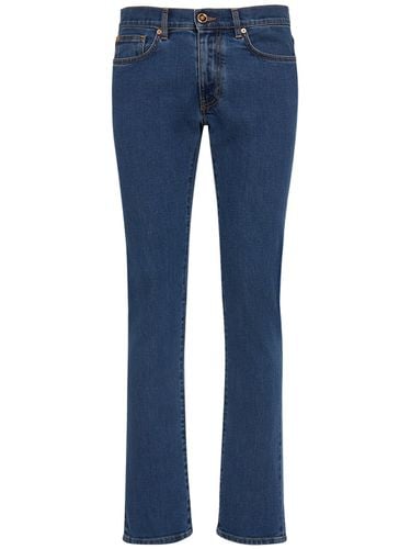 Jeans De Denim De Algodón Stretch - VERSACE - Modalova