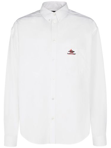 Cotton Poplin Shirt - BALENCIAGA - Modalova