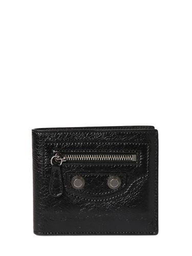 Cagole Leather Folded Wallet - BALENCIAGA - Modalova