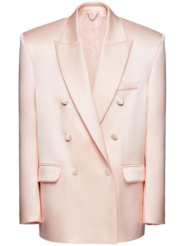 Oversize Double Breast Satin Blazer - MAGDA BUTRYM - Modalova