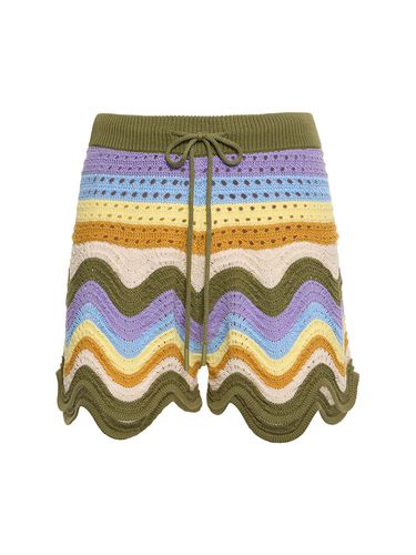 Raie Striped Cotton Knit Shorts - ZIMMERMANN - Modalova