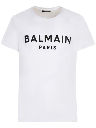 Printed Cotton T-shirt - BALMAIN - Modalova