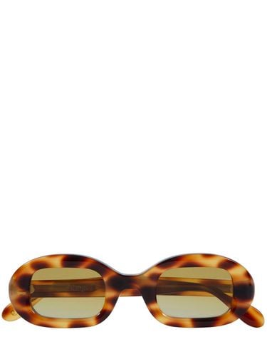 Flow Oval Acetate Sunglasses - DELARGE - Modalova