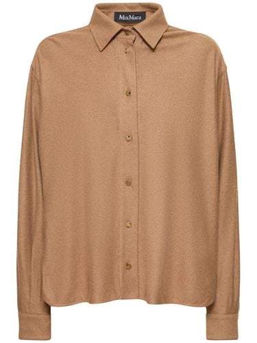 Lvr Exclusive Camel Flannel Shirt - MAX MARA - Modalova