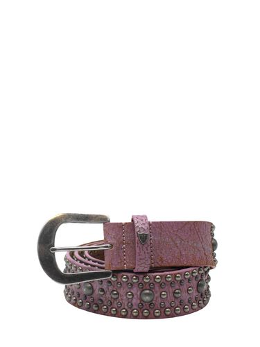 Cm Studded Leather Belt - HTC LOS ANGELES - Modalova