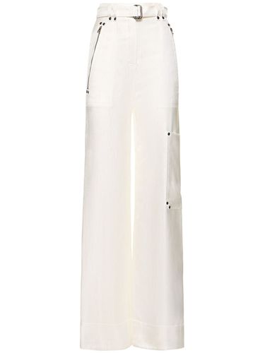 Lvr Exclusive Satin High Rise Wide Pants - TOM FORD - Modalova