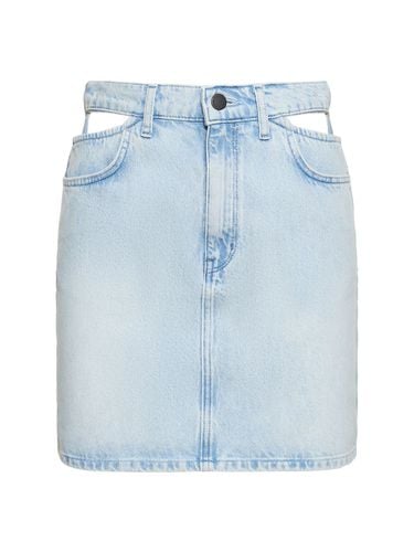 Ms. Stone High Rise Denim Mini Skirt - TRIARCHY - Modalova