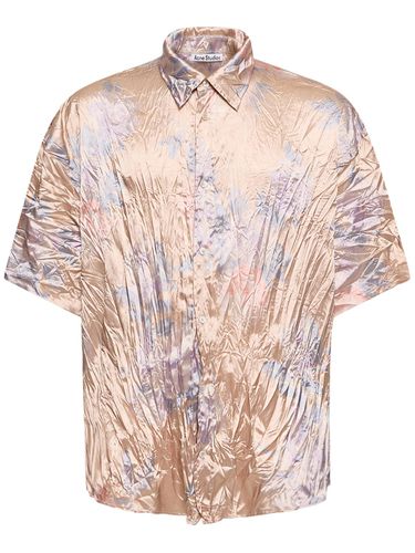 Crinkled Short Sleeve Shirt - ACNE STUDIOS - Modalova