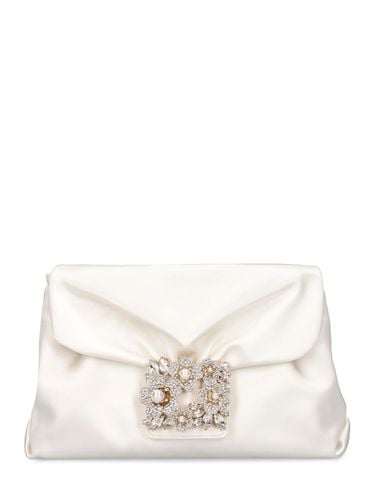 Rv Bouquet Drape Satin Clutch - ROGER VIVIER - Modalova