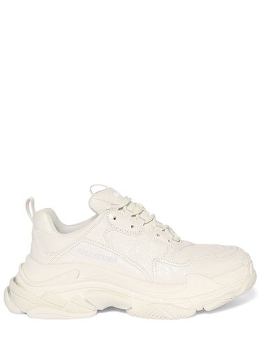 Mm Triple S Leather Sneakers - BALENCIAGA - Modalova