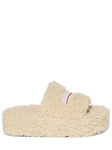 Mm Furry Faux Shearling Sandals - BALENCIAGA - Modalova