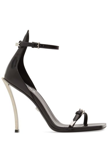 Mm Leather Sandals - VERSACE - Modalova