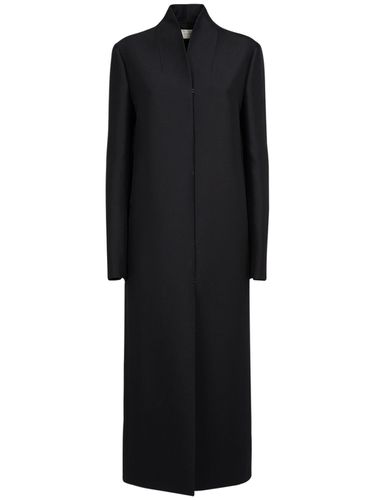 Egle Wool & Silk Satin Long Coat - THE ROW - Modalova