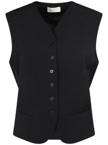 Vegas Wool Serge Vest - THE ROW - Modalova