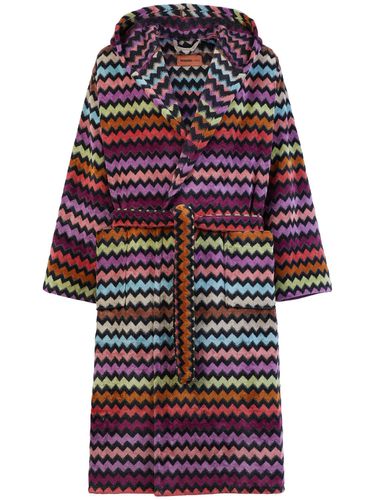 Warner Hooded Bathrobe - MISSONI HOME - Modalova