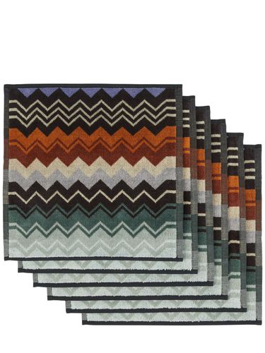 Giacomo Set Of 6 Cotton Hand Towels - MISSONI HOME - Modalova