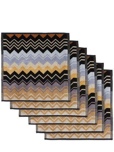 Giacomo Set Of 6 Cotton Hand Towels - MISSONI HOME - Modalova