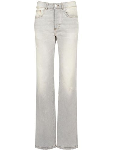 Mid Rise Straight Fit Denim Jeans - AMI PARIS - Modalova