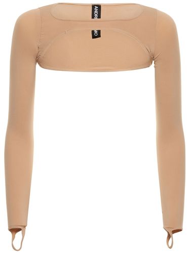 Sculpting Jersey Harness Long Sleeve Top - ANDREADAMO - Modalova